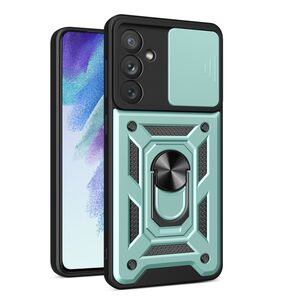 Husa pentru Samsung Galaxy A54 cu inel Ring Armor Kickstand Tough, protectie camera, verde