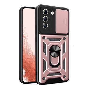 Husa pentru Samsung Galaxy S22 Plus cu inel Ring Armor Kickstand Tough, protectie camera, rose gold