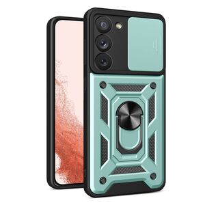 Husa pentru Samsung Galaxy S23 Plus cu inel Ring Armor Kickstand Tough, protectie camera, verde