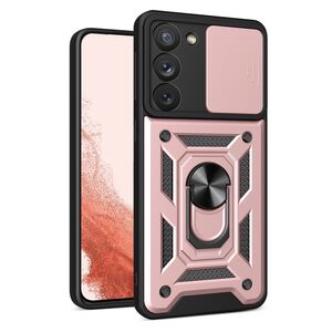 Husa pentru Samsung Galaxy S23 Plus cu inel Ring Armor Kickstand Tough, protectie camera, rose gold