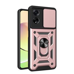 Husa pentru Oppo A98 cu inel Ring Armor Kickstand Tough, protectie camera, rose gold