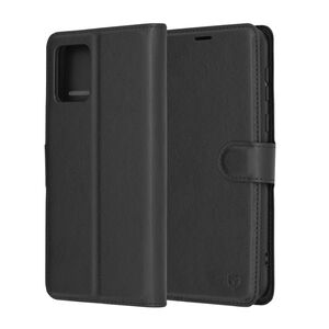 Husa Motorola Moto E13 Techsuit Leather Book tip carte, negru