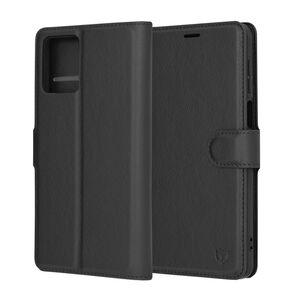 Husa Motorola Moto G14 Techsuit Leather Book tip carte, negru