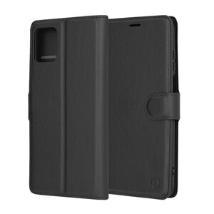 Husa Motorola Moto G32 Techsuit Leather Book tip carte, negru