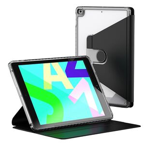 Husa pentru  iPad 9 10.2 inch 2021 rotativa de tip stand cu functie sleep/wake-up si slot pentru stylus, negru