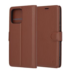 Husa Honor 70 Lite, X6, X8 5G Techsuit Leather Book tip carte, maro