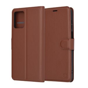 Husa Motorola Moto G13 / G23 Techsuit Leather Book tip carte, maro