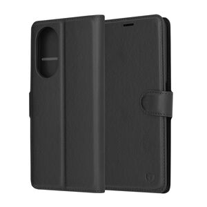 Husa Oppo A98 5G Techsuit Leather Book tip carte, negru