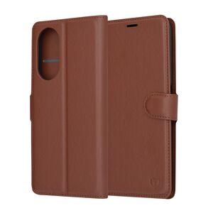 Husa Oppo A98 5G Techsuit Leather Book tip carte, maro