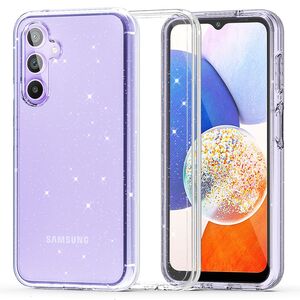 Husa sclipici Samsung Galaxy A14 Sparkle Skin, transparenta