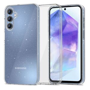 Husa sclipici Samsung Galaxy A55 5G Sparkle Skin, transparenta