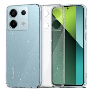 Husa sclipici Xiaomi Redmi Note 13 Pro 5G Sparkle Skin, transparenta
