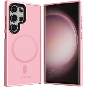 Husa pentru Samsung Galaxy S24 Ultra cu MagSafe, Ghost Series, translucent - roz