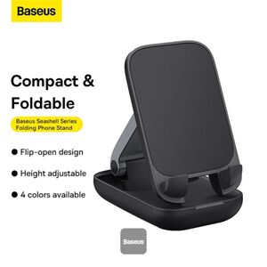 Suport telefon birou Baseus Seashell, negru, B10551500111-00