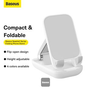Suport telefon birou Baseus Seashell, alb, B10551500211-00