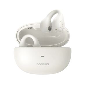 Casti sport open-ear Bluetooth, TWS Baseus AirGo AS01, alb