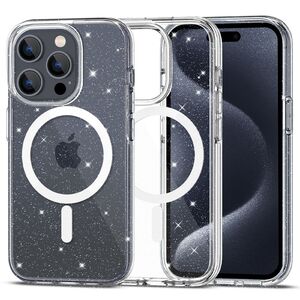 Husa pentru iPhone 15 Pro Techsuit - sparkleskin magsafe series - clear