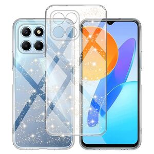 Husa pentru Honor X8b cu sclipici Liquid Crystal Glitter, transparent
