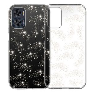 Husa sclipici Motorola Moto E22, E22i Techsuit SparkleSkin, transparenta