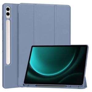 Husa pentru Samsung Galaxy Tab S9 Plus / S9 FE Plus 12.4 inch UltraSlim tip stand, functie sleep/wake-up si slot pentru S-Pen, emollient purple