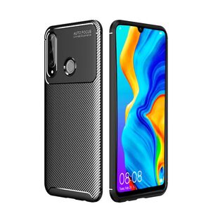 Husa Huawei P30 Lite Techsuit CarbonFiber, negru