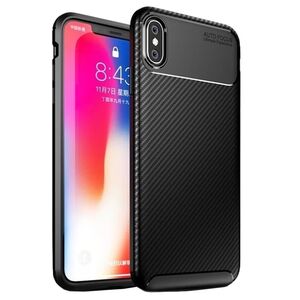Husa iPhone XS Max Techsuit CarbonFiber, negru