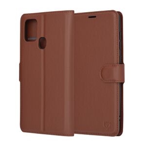 Husa Samsung Galaxy A21s Techsuit Leather Folio, maro
