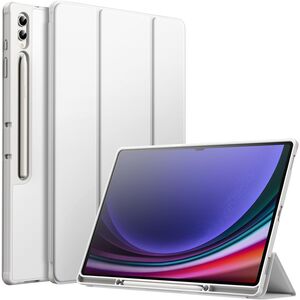 Husa pentru Samsung Galaxy Tab S10 Ultra / S9 Ultra 14.6 inch Soft Shell UltraSlim tip stand, functie sleep/wake-up si slot pentru S-Pen, grey