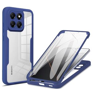 Pachet 360: Husa cu folie integrata pentru Xiaomi 14 Cover360 fata / spate - blue