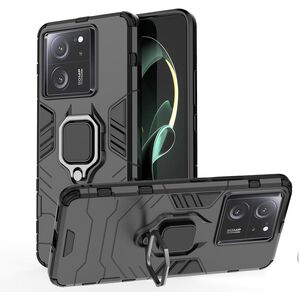 Husa pentru Xiaomi 13T / 13T Pro cu inel Armor Kickstand Tough Rugged Cover, (negru)