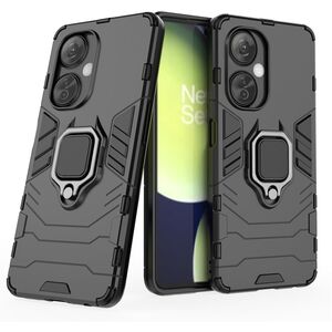 Husa pentru OnePlus Nord CE 3 Lite cu inel Armor Kickstand Tough Rugged Cover, (negru)