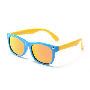 Ochelari de soare pentru copii 3-8 ani Techsuit D802, albastru/galben/portocaliu