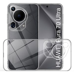 Husa pentru Huawei Pura 70 Ultra Slim Anti-Shock 1.5mm, Transparent