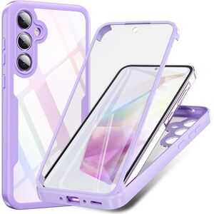 Pachet 360: Husa cu folie integrata pentru  Samsung Galaxy A35 Cover360 fata / spate - mov