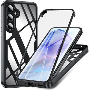 Pachet 360: Husa cu folie integrata pentru  Samsung Galaxy A35 Cover360 fata / spate - negru
