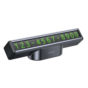 Suport numar telefon bord Baseus, negru, CNFT000001