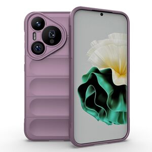 Husa pentru  Huawei Pura 70 Pro Liquid Silicone, Microfibre Lining, Non-Slip Airbag Design, mov