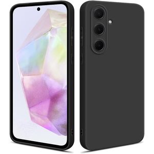 Husa pentru Samsung Galaxy A35 5G Liquid Silicone, negru