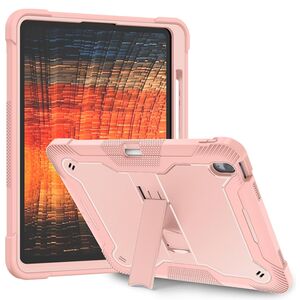 [Pachet 360°] Husa + folie sticla iPad Air 13 (2024) Techsuit Rugged TabShell, roz