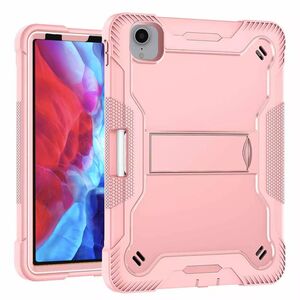 [Pachet 360°] Husa + folie sticla iPad Pro 12.9 2022 / 2021 / 2020 Techsuit Rugged TabShell, roz