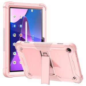 [Pachet 360°] Husa + folie sticla Lenovo Tab M10 3rd Gen (TB328FU/TB328XU) Techsuit Rugged TabShell, roz