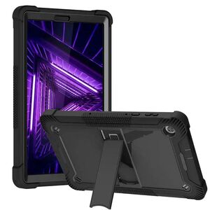 [Pachet 360°] Husa + folie sticla Lenovo Tab M10 Plus TB-X606F Techsuit Rugged TabShell, negru
