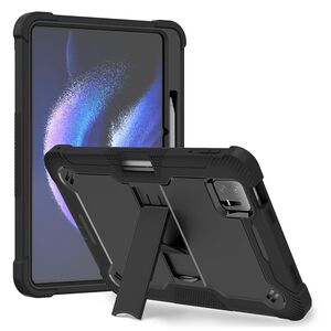[Pachet 360°] Husa + folie din sticla pentru  Xiaomi Pad 6 / Pad 6 Pro Rugged Heavy Duty - negru