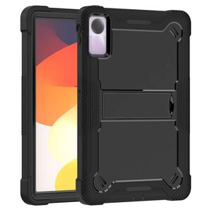 [Pachet 360°] Husa + folie din sticla pentru  Xiaomi Redmi Pad SE Rugged Heavy Duty - negru