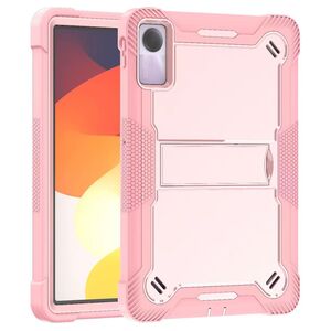 [Pachet 360°] Husa + folie din sticla pentru  Xiaomi Redmi Pad SE Rugged Heavy Duty - roz