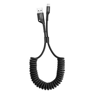 Cablu de date Lightning Baseus Fish Eye, 1m, negru, CALSR-01