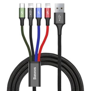 Cablu de date Type-C Baseus Rapid Series, 4in1, CA1T4-A01, negru