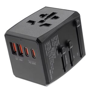 Adaptor priza universal PD20W, 2 x USB, 2 x USB Type-C EU, UK, AUS, US, HHT904