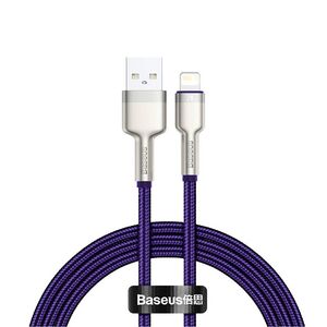 Cablu de date USB la Lightning Baseus, 2.4A, 1m, mov, CALJK-A05