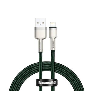 Cablu de date USB la Lightning Baseus, 2.4A, 1m, verde, CALJK-A06